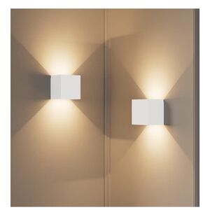 Modern LED White Motion Sensor Wall Sconce Light Fixtures (2 Pack)